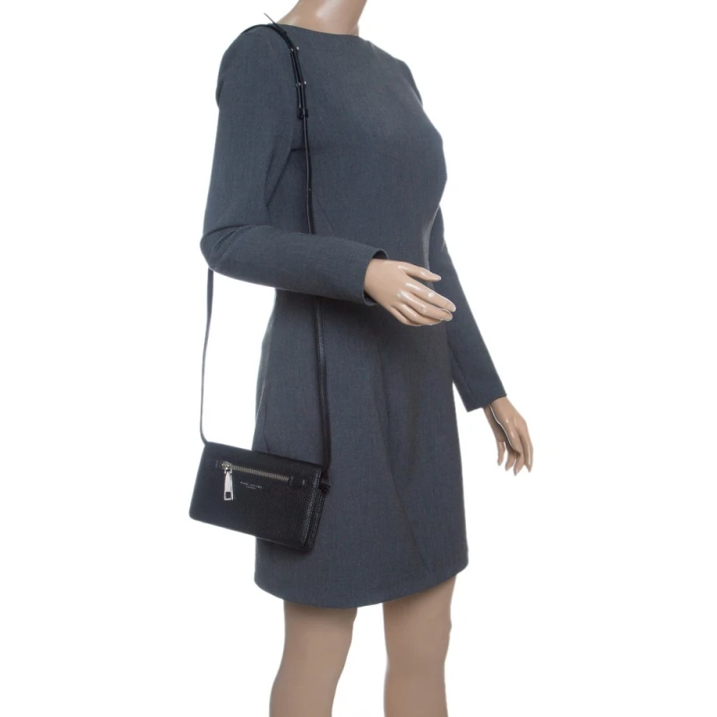 Marc Jacobs Black Leather Gotham Wallet For Women 2 Marc Jacobs Black Leather Gotham Wallet For Women - Image 2