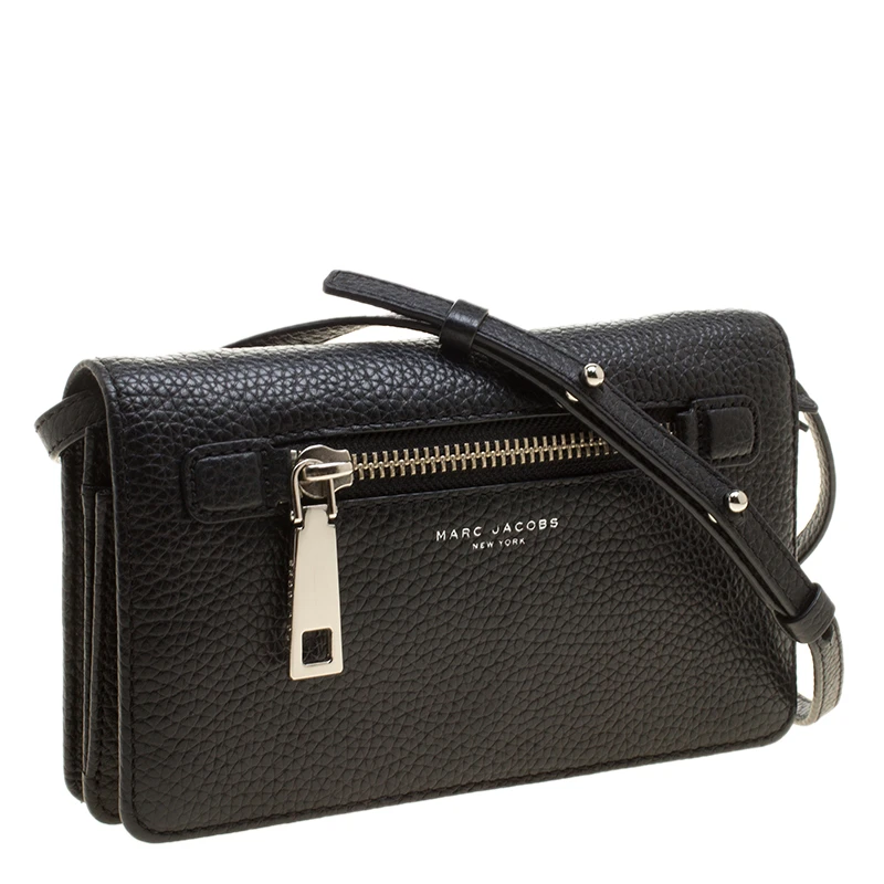 Marc Jacobs Black Leather Gotham Wallet For Women 3 Marc Jacobs Black Leather Gotham Wallet For Women - Image 3