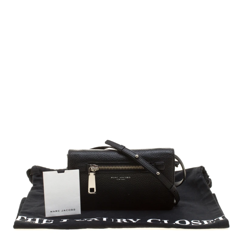 Marc Jacobs Black Leather Gotham Wallet For Women 9 Marc Jacobs Black Leather Gotham Wallet For Women - Image 9