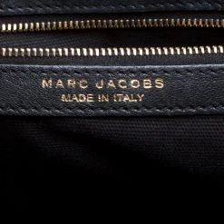 Marc Jacobs Black Leather Stam Satchel For Women -Cheap Marc Jacobs Store luxury women marc jacobs used handbags p146702 0008