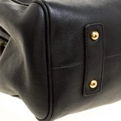 Marc Jacobs Black Leather Stam Satchel For Women -Cheap Marc Jacobs Store luxury women marc jacobs used handbags p146702 0010