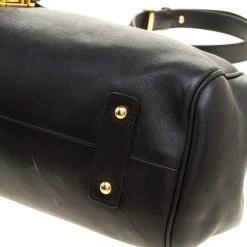Marc Jacobs Black Leather Stam Satchel For Women -Cheap Marc Jacobs Store luxury women marc jacobs used handbags p146702 0011