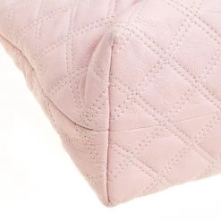 Marc Jacobs Pink Quilted Leather Baroque Shoulder Bag For Women -Cheap Marc Jacobs Store luxury women marc jacobs used handbags p150446 0010