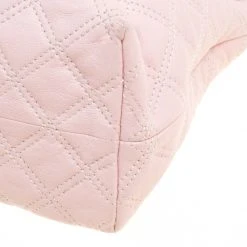 Marc Jacobs Pink Quilted Leather Baroque Shoulder Bag For Women -Cheap Marc Jacobs Store luxury women marc jacobs used handbags p150446 0011