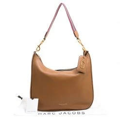 Marc Jacobs Brown Leather Gotham Hobo For Women -Cheap Marc Jacobs Store luxury women marc jacobs used handbags p156526 0009