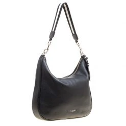 Marc Jacobs Black Leather Ghotham Hobo For Women -Cheap Marc Jacobs Store luxury women marc jacobs used handbags p156527 0003