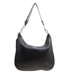 Marc Jacobs Black Leather Ghotham Hobo For Women -Cheap Marc Jacobs Store luxury women marc jacobs used handbags p156527 0004