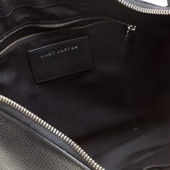 Marc Jacobs Black Leather Ghotham Hobo For Women -Cheap Marc Jacobs Store luxury women marc jacobs used handbags p156527 0007