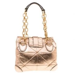 Marc Jacobs Rose Gold Quilted Leather Shoulder Bag For Women -Cheap Marc Jacobs Store luxury women marc jacobs used handbags p157923 0004