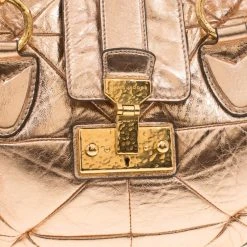 Marc Jacobs Rose Gold Quilted Leather Shoulder Bag For Women -Cheap Marc Jacobs Store luxury women marc jacobs used handbags p157923 0005