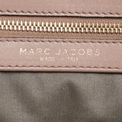 Marc Jacobs Beige Leather Thompson Top Handle Satchel For Women -Cheap Marc Jacobs Store luxury women marc jacobs used handbags p162527 001
