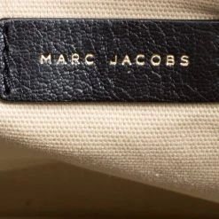 Marc Jacobs Black Leather Wellington Fulton Top Handle Bag For Women -Cheap Marc Jacobs Store luxury women marc jacobs used handbags p167631 001