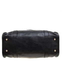 Marc Jacobs Black Leather Wellington Fulton Top Handle Bag For Women -Cheap Marc Jacobs Store luxury women marc jacobs used handbags p167631 005