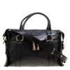 Marc Jacobs Black Leather Wellington Fulton Top Handle Bag For Women