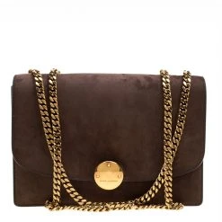 Marc Jacobs Brown Suede Trouble Shoulder Bag For Women