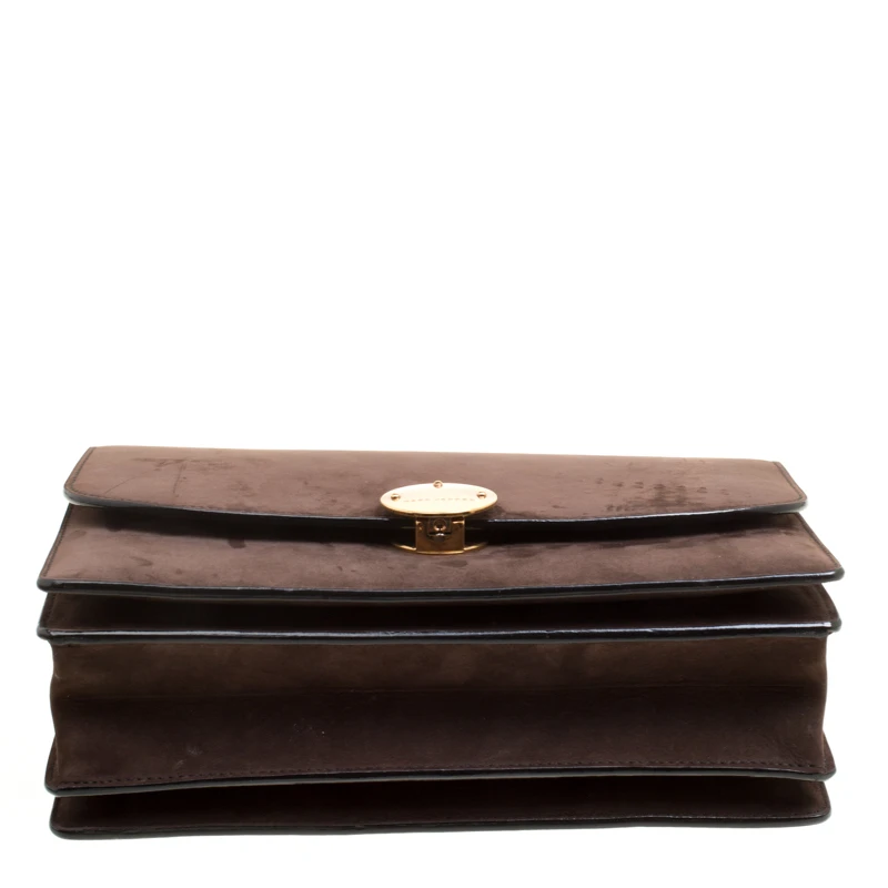 Marc Jacobs Brown Suede Trouble Shoulder Bag For Women 6 Marc Jacobs Brown Suede Trouble Shoulder Bag For Women - Image 6