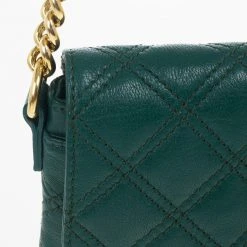 Marc Jacobs Green Quilted Leather Small Single Shoulder Bag For Women -Cheap Marc Jacobs Store luxury women marc jacobs used handbags p17239 008