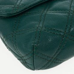 Marc Jacobs Green Quilted Leather Small Single Shoulder Bag For Women -Cheap Marc Jacobs Store luxury women marc jacobs used handbags p17239 013