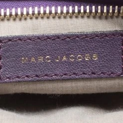 Marc Jacobs Purple Quilted Leather Wristlet Clutch For Women -Cheap Marc Jacobs Store luxury women marc jacobs used handbags p172442 001