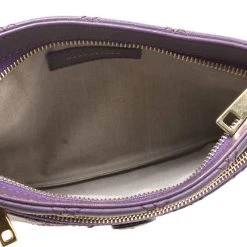 Marc Jacobs Purple Quilted Leather Wristlet Clutch For Women -Cheap Marc Jacobs Store luxury women marc jacobs used handbags p172442 002