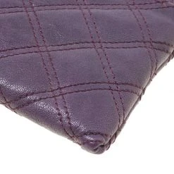 Marc Jacobs Purple Quilted Leather Wristlet Clutch For Women -Cheap Marc Jacobs Store luxury women marc jacobs used handbags p172442 003
