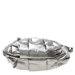 Marc Jacobs Metallic Grey Coated Canvas Parachute Little Stam Bag For Women -Cheap Marc Jacobs Store luxury women marc jacobs used handbags p175465 002