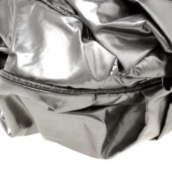 Marc Jacobs Metallic Grey Coated Canvas Parachute Little Stam Bag For Women -Cheap Marc Jacobs Store luxury women marc jacobs used handbags p175465 008