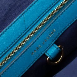 Marc Jacobs Blue Quilted Leather Robert Leslie Stam Top Handle Bag For Women -Cheap Marc Jacobs Store luxury women marc jacobs used handbags p180528 001