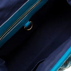 Marc Jacobs Blue Quilted Leather Robert Leslie Stam Top Handle Bag For Women -Cheap Marc Jacobs Store luxury women marc jacobs used handbags p180528 002