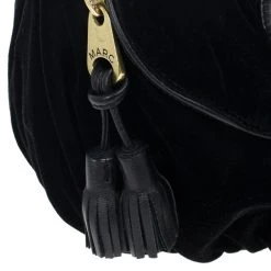 Marc Jacobs Kaleidoscope Flower Black Velvet Hobo For Women -Cheap Marc Jacobs Store luxury women marc jacobs used handbags p18172 009