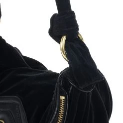 Marc Jacobs Kaleidoscope Flower Black Velvet Hobo For Women -Cheap Marc Jacobs Store luxury women marc jacobs used handbags p18172 012