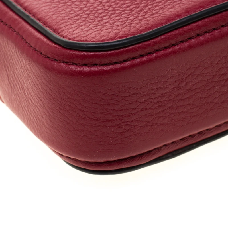 Marc Jacobs Red Leather Double Zip Crossbody Bag For Women 11 Marc Jacobs Red Leather Double Zip Crossbody Bag For Women - Image 11