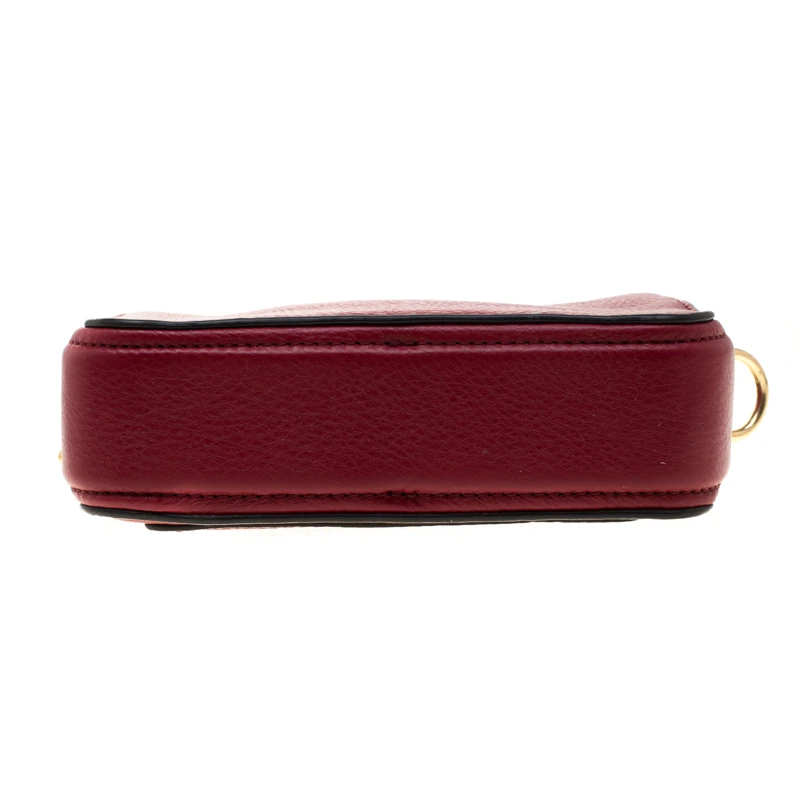Marc Jacobs Red Leather Double Zip Crossbody Bag For Women 6 Marc Jacobs Red Leather Double Zip Crossbody Bag For Women - Image 6