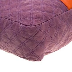 Marc Jacobs Purple/Orange Quilted Leather And Python Trim Chain Lock Hobo For Women -Cheap Marc Jacobs Store luxury women marc jacobs used handbags p186750 011