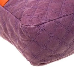 Marc Jacobs Purple/Orange Quilted Leather And Python Trim Chain Lock Hobo For Women -Cheap Marc Jacobs Store luxury women marc jacobs used handbags p186750 012