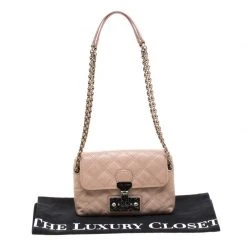 Marc Jacobs Nude Leather Baroque Shoulder Bag For Women -Cheap Marc Jacobs Store luxury women marc jacobs used handbags p187328 005
