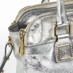 Marc Jacobs Eve Metallic Leather Shopper For Women -Cheap Marc Jacobs Store luxury women marc jacobs used handbags p19444 005
