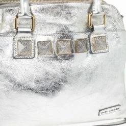 Marc Jacobs Eve Metallic Leather Shopper For Women -Cheap Marc Jacobs Store luxury women marc jacobs used handbags p19444 010