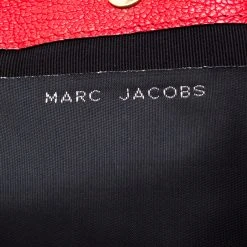 Marc Jacobs Red Quilted Eyelets Leather Gotham Shoulder Bag For Women -Cheap Marc Jacobs Store luxury women marc jacobs used handbags p197245 004