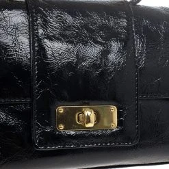Marc Jacobs Black Patent Ursula Pochette For Women -Cheap Marc Jacobs Store luxury women marc jacobs used handbags p20280 011