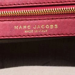 Marc Jacobs Pink Quilted Leather Stam Shoulder Bag For Women -Cheap Marc Jacobs Store luxury women marc jacobs used handbags p204845 003