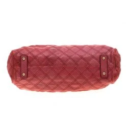 Marc Jacobs Pink Quilted Leather Stam Shoulder Bag For Women -Cheap Marc Jacobs Store luxury women marc jacobs used handbags p204845 012