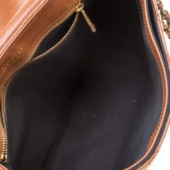 Marc Jacobs Brown Quilted Leather Large Baroque Single Shoulder Bag For Women -Cheap Marc Jacobs Store luxury women marc jacobs used handbags p206074 005