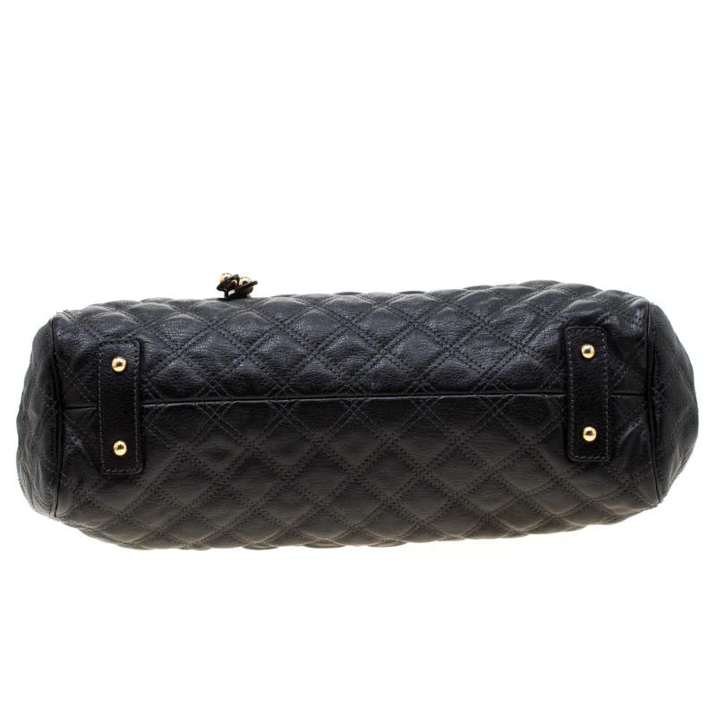 Marc Jacobs Black Quilted Leather Stam Shoulder Bag For Women 6 Marc Jacobs Black Quilted Leather Stam Shoulder Bag For Women - Image 6
