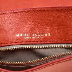 Marc Jacobs Orange Quilted Leather Mary Shoulder Bag For Women -Cheap Marc Jacobs Store luxury women marc jacobs used handbags p206090 003