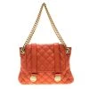 Marc Jacobs Orange Quilted Leather Mary Shoulder Bag For Women