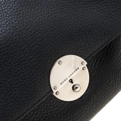 Marc Jacobs Black Leather Flap Chain Shoulder Bag For Women -Cheap Marc Jacobs Store luxury women marc jacobs used handbags p206598 008