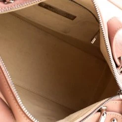 Marc Jacobs Peach Leather Double Buckle Pocket Boston Bag For Women -Cheap Marc Jacobs Store luxury women marc jacobs used handbags p208290 004