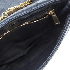 Marc Jacobs Black Quilted Leather Small Single Shoulder Bag For Women -Cheap Marc Jacobs Store luxury women marc jacobs used handbags p208592 004