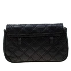 Marc Jacobs Black Quilted Leather Small Single Shoulder Bag For Women -Cheap Marc Jacobs Store luxury women marc jacobs used handbags p208592 005